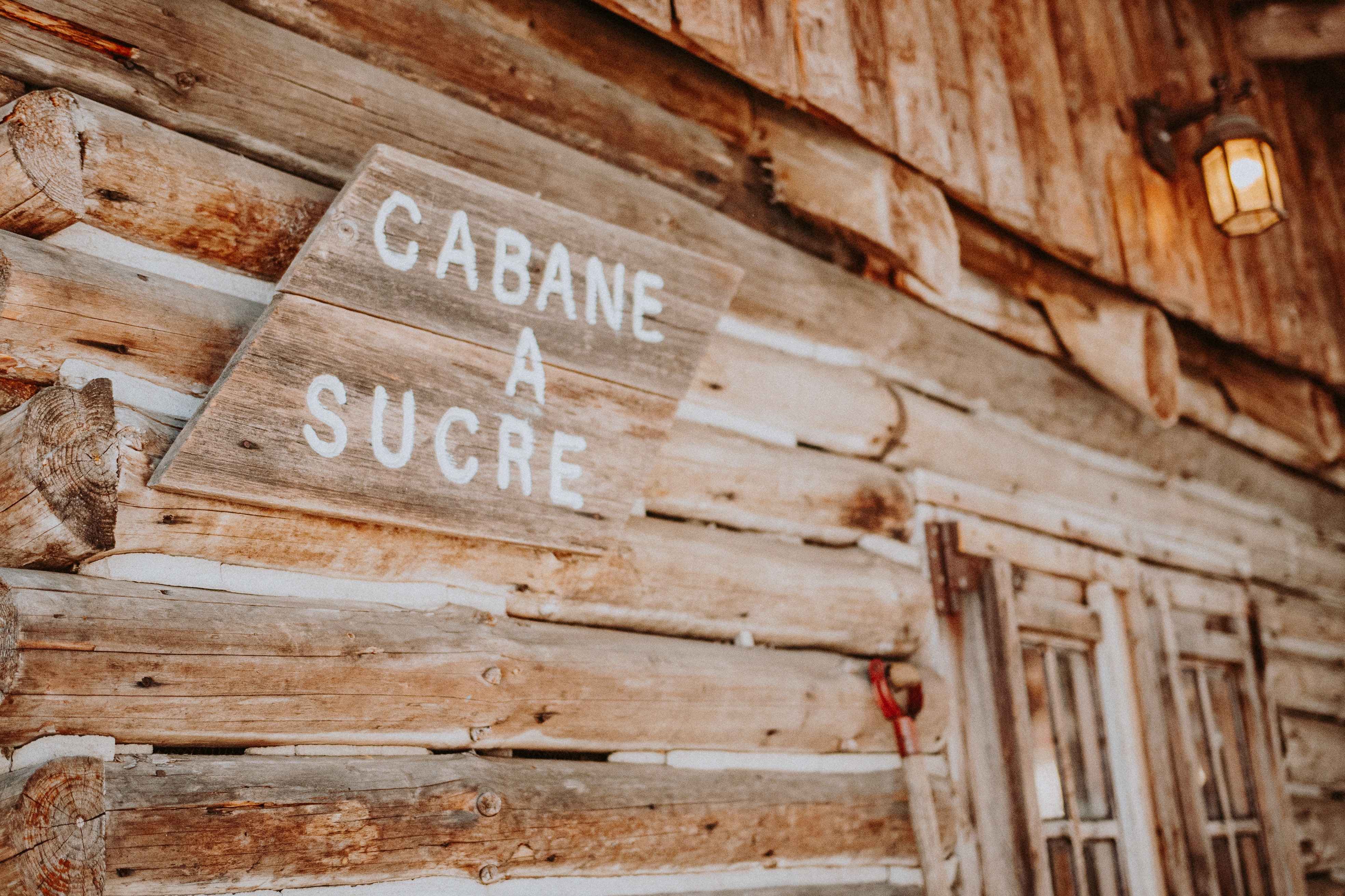 Close-up of a sugar shack