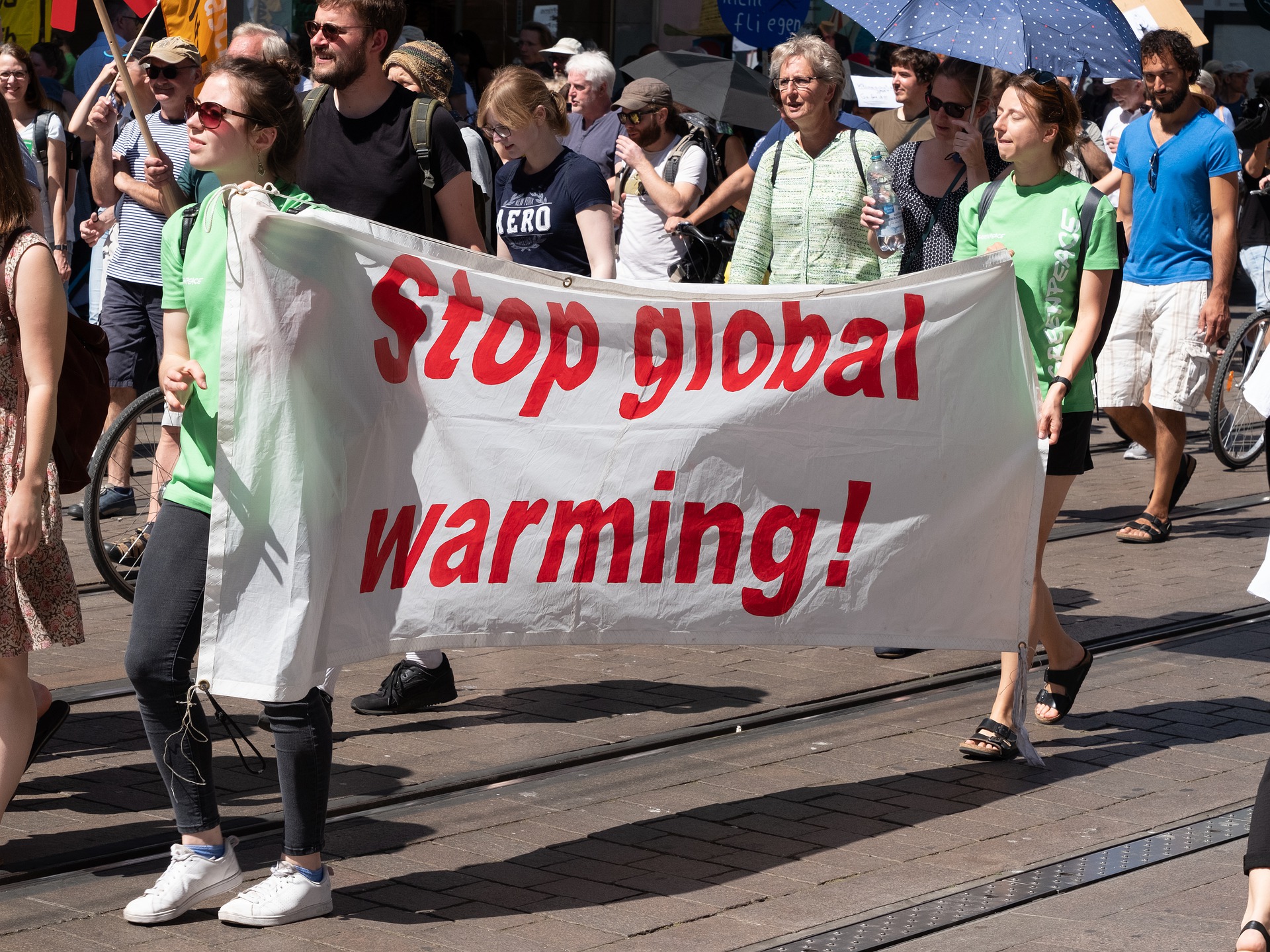 Demonstration against global warming